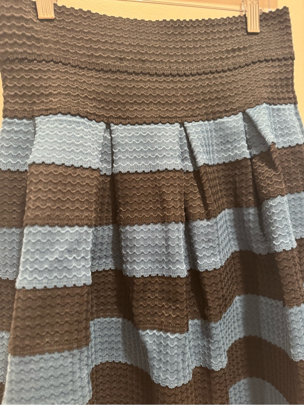 Anthropologie Striped A-Line Skirt - Picture 4 of 7